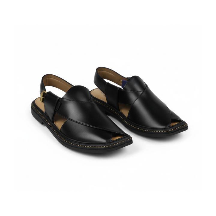 Traditional Round-Toe Peshawari Chappal