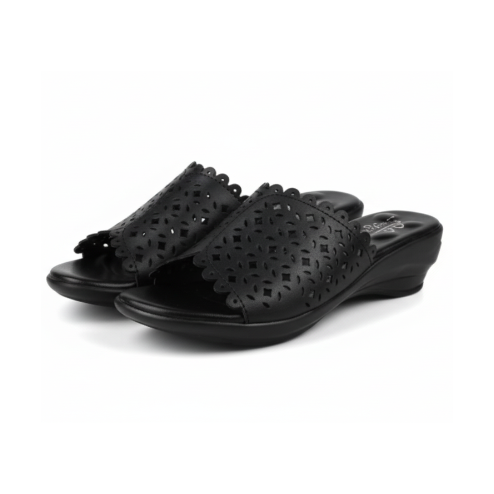 Sienna Cut-Out Wedge Slippers