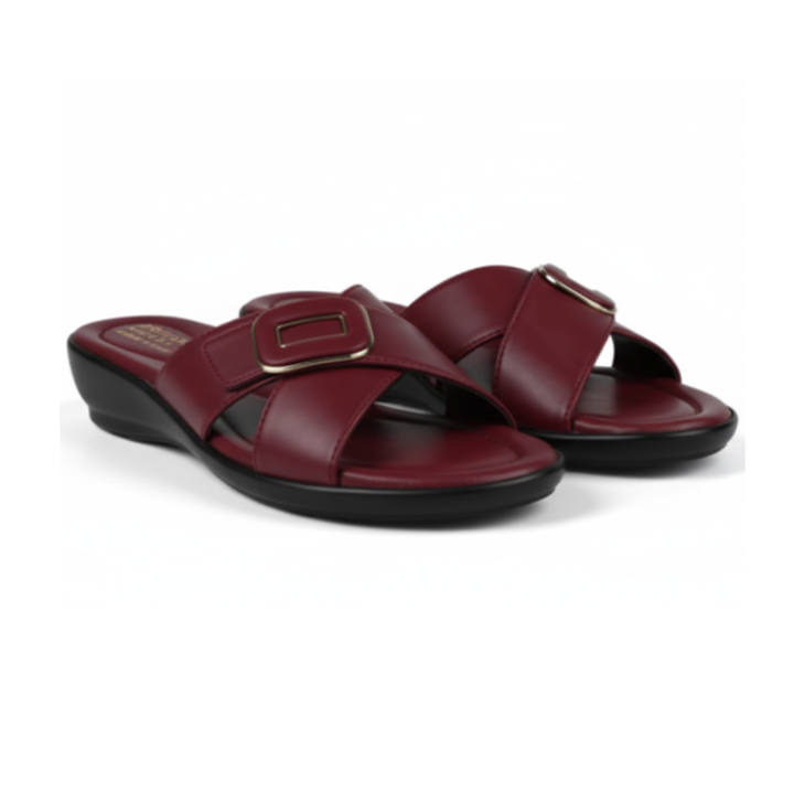 Women's Buckle Strap Comfort Slippers