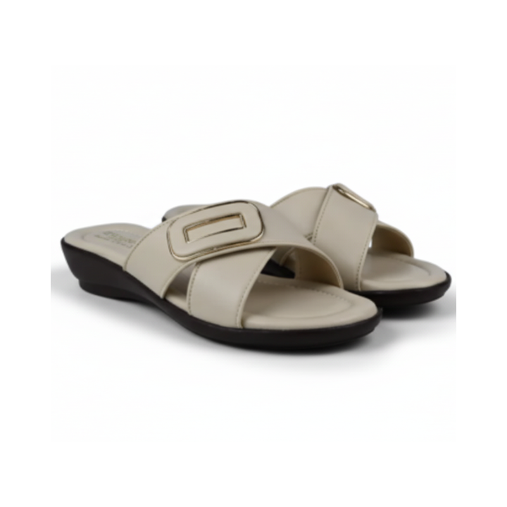 Women's Buckle Strap Comfort Slippers