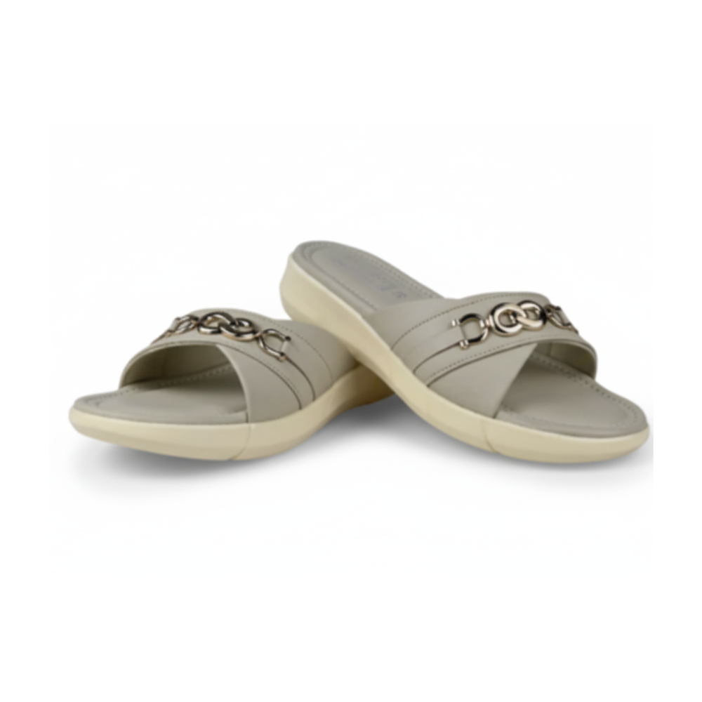 Stylish Cross-Band Comfort Slippers for Women