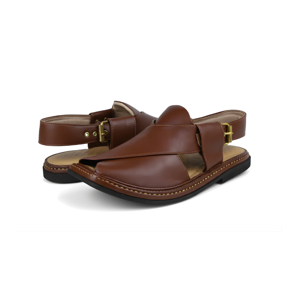 Traditional Round-Toe Peshawari Chappal
