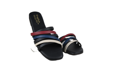 Women's Multi-Color Strap Flat Slippers