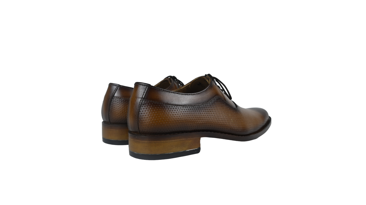 Perforated Lace-Up Derbys