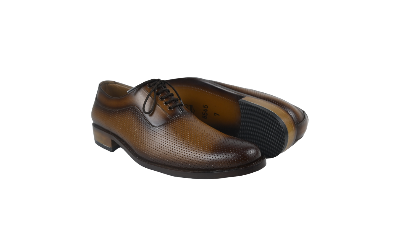 Perforated Lace-Up Derbys