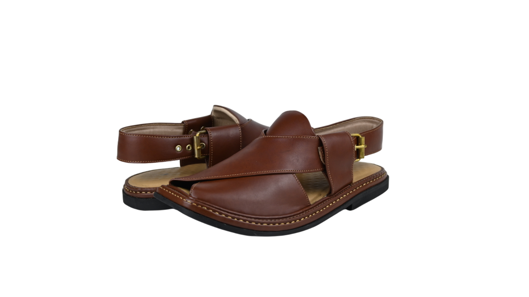Traditional Round-Toe Peshawari Chappal