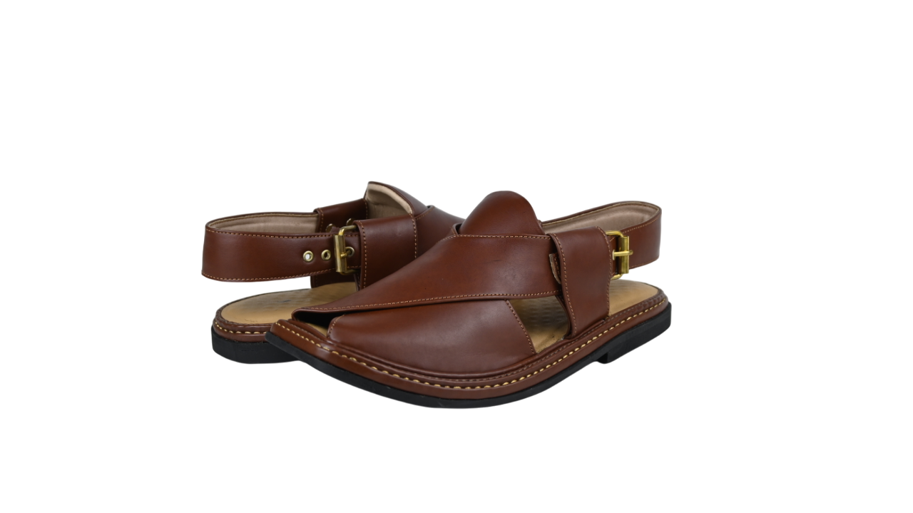 Traditional Round-Toe Peshawari Chappal