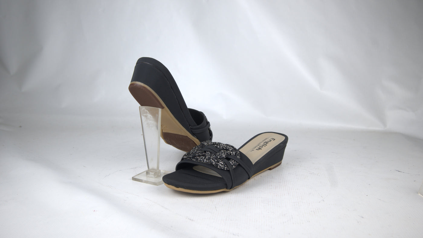 Flat Buckle Strap Slipper