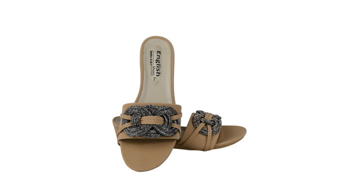 Flat Buckle Strap Slipper