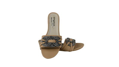 Flat Buckle Strap Slipper