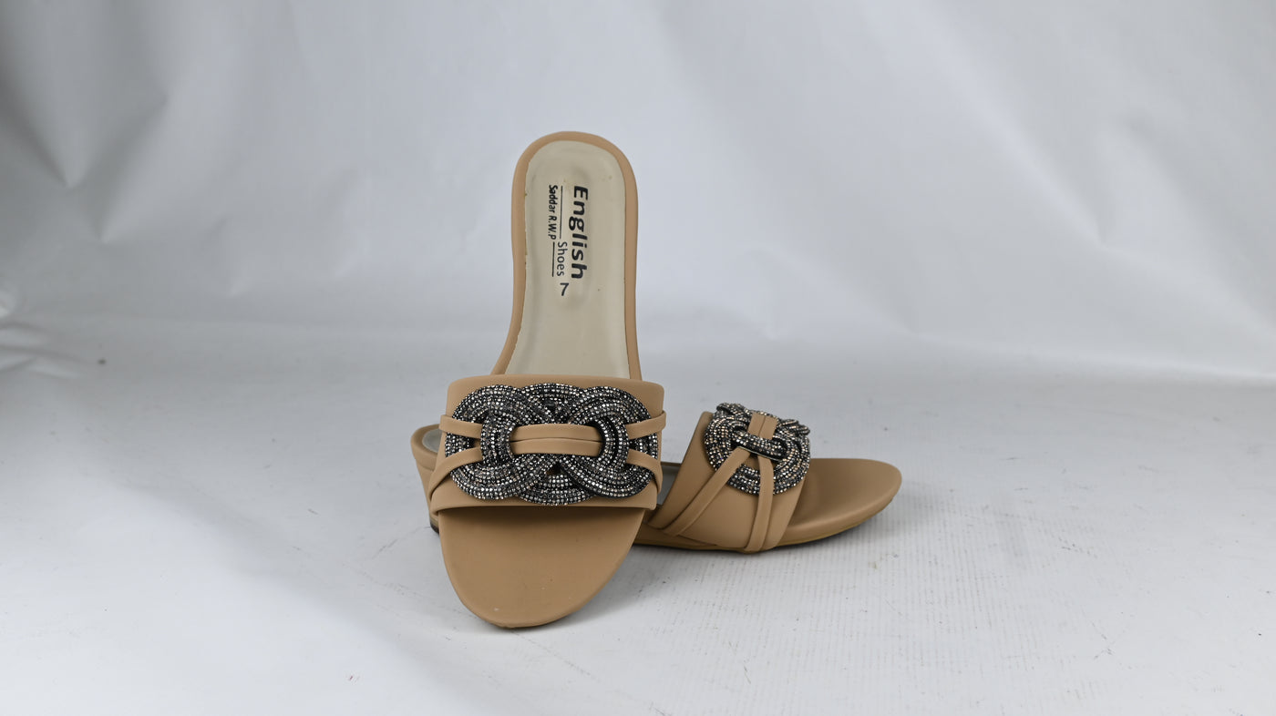 Flat Buckle Strap Slipper