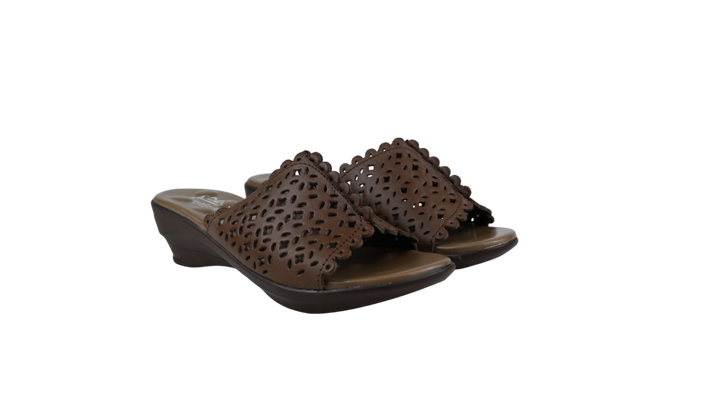 Sienna Cut-Out Wedge Slippers