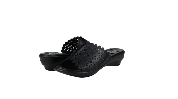Sienna Cut-Out Wedge Slippers