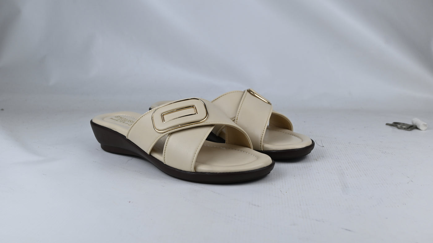 Women's Buckle Strap Comfort Slippers