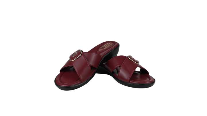 Women's Buckle Strap Comfort Slippers