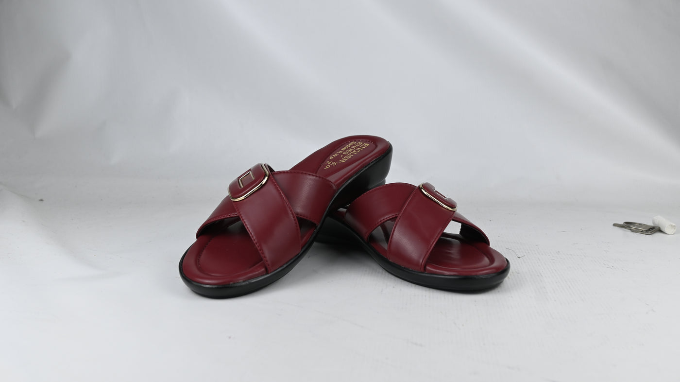 Women's Buckle Strap Comfort Slippers