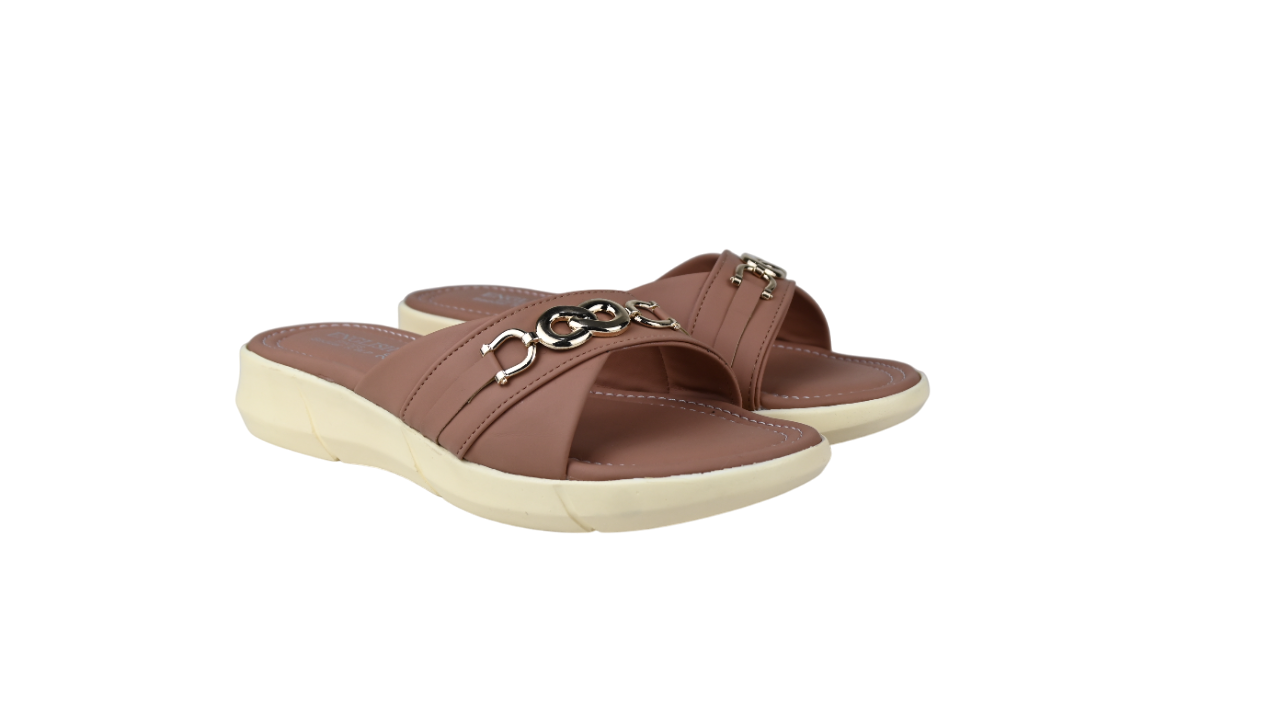 Stylish Cross-Band Comfort Slippers for Women