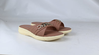 Stylish Cross-Band Comfort Slippers for Women