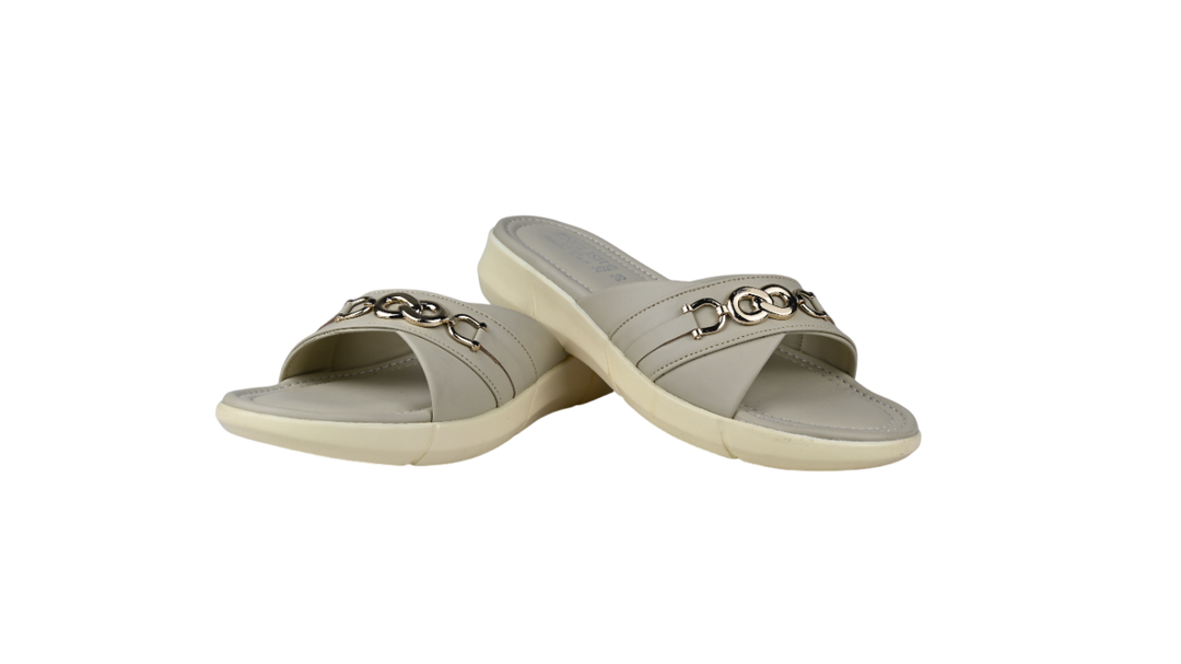 Stylish Cross-Band Comfort Slippers for Women