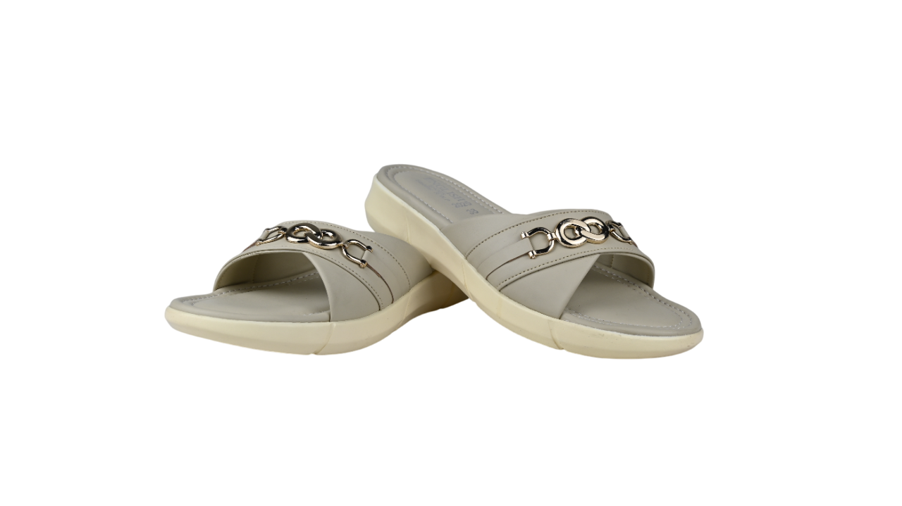 Stylish Cross-Band Comfort Slippers for Women