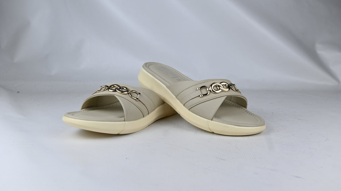 Stylish Cross-Band Comfort Slippers for Women