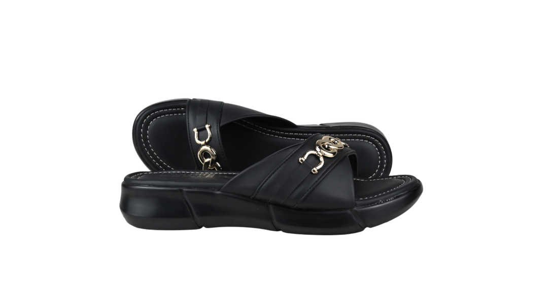 Stylish Cross-Band Comfort Slippers for Women