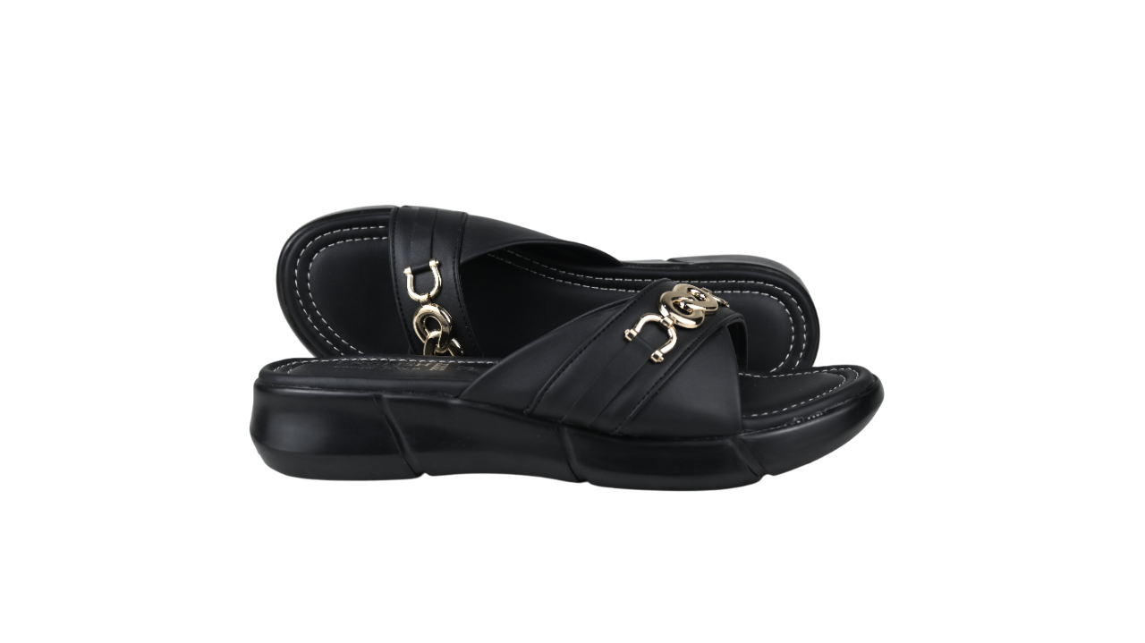 Stylish Cross-Band Comfort Slippers for Women