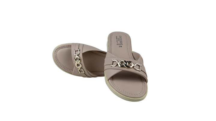 Stylish Cross-Band Comfort Slippers for Women