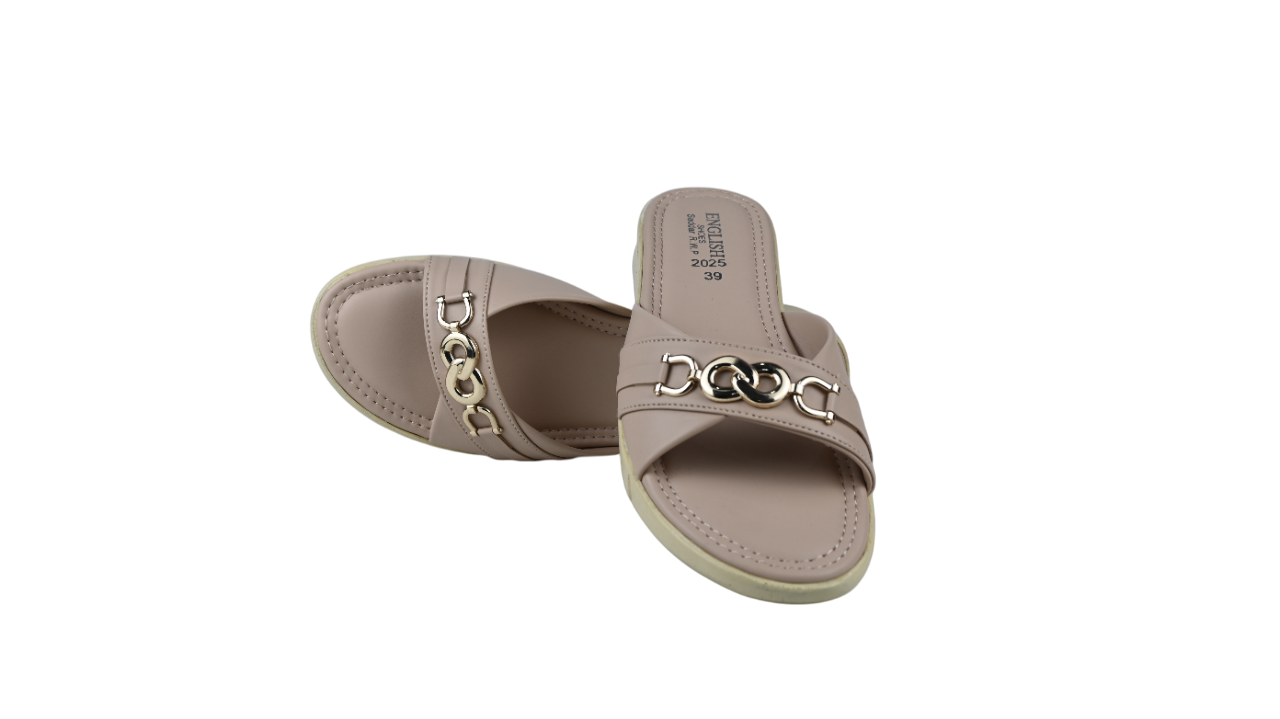 Stylish Cross-Band Comfort Slippers for Women