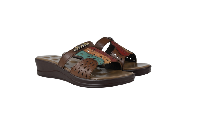 Multi-Color Strap Slippers