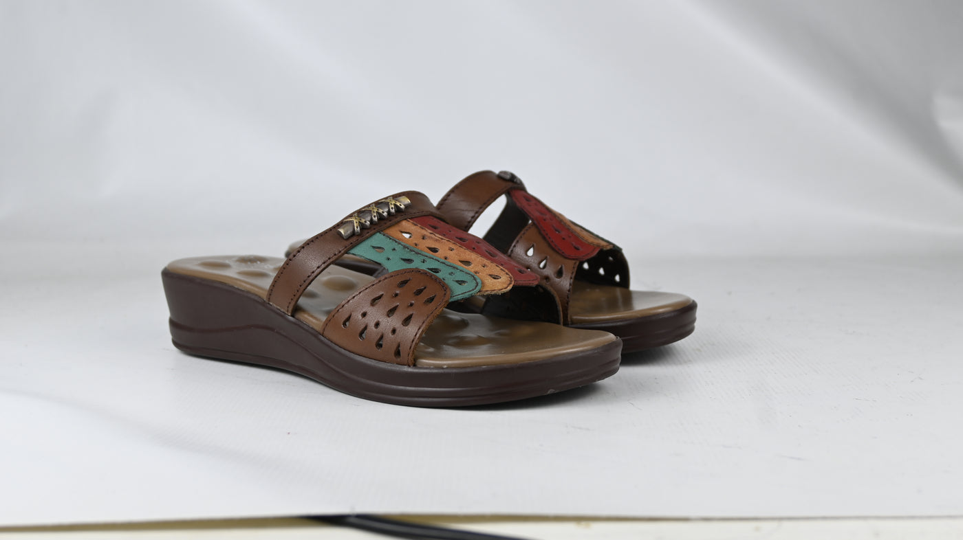 Multi-Color Strap Slippers
