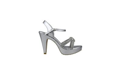 Women's Glitter Heels – Braided Platform Block Party Sandals