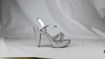 Women's Glitter Heels – Braided Platform Block Party Sandals