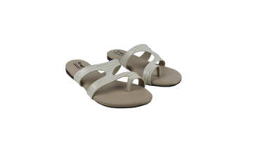 GlossWeave Strappy Slides