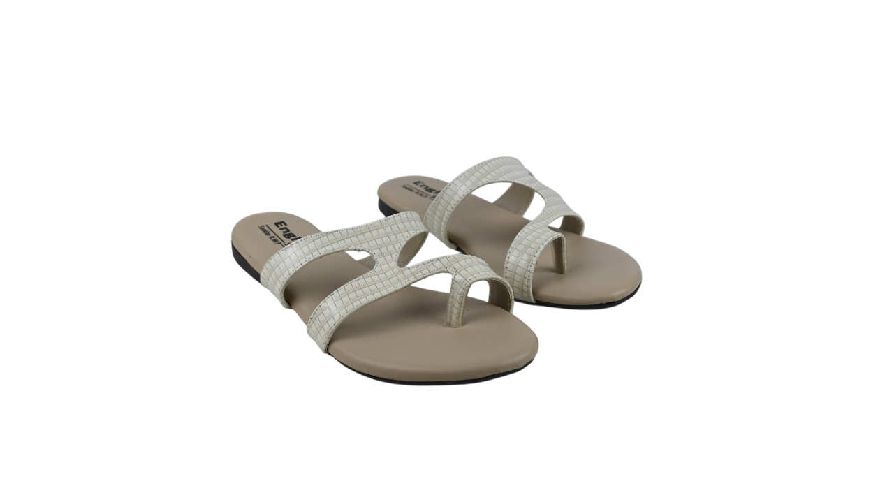 GlossWeave Strappy Slides