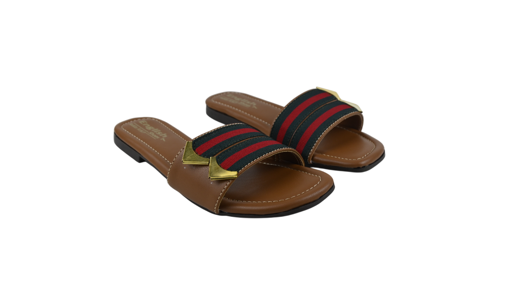 RegalStripe Gold Accent Slides