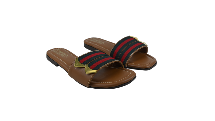 RegalStripe Gold Accent Slides