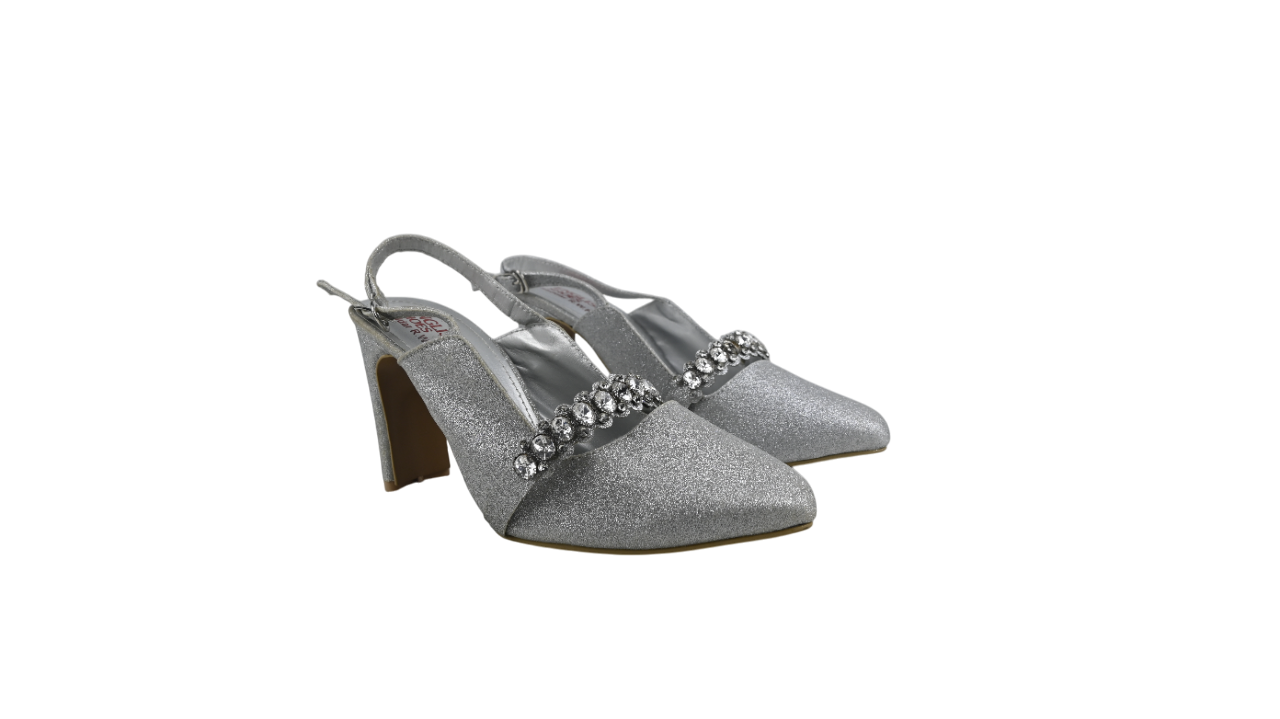 CrystalGleam Slingback Heels
