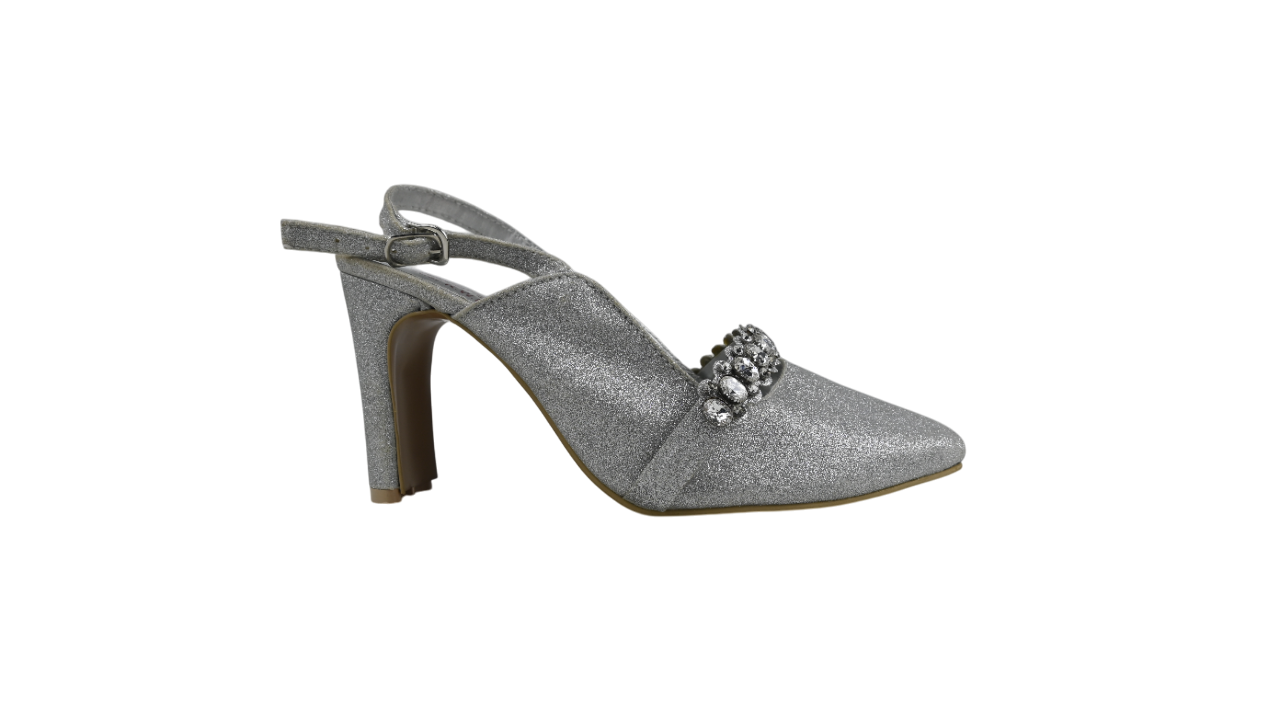 CrystalGleam Slingback Heels