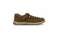 Brown boot sole on a white background