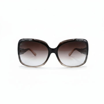 Oversized Square Sunglasses | Brown to Clear Gradient Frame | Brown Gradient Lenses
