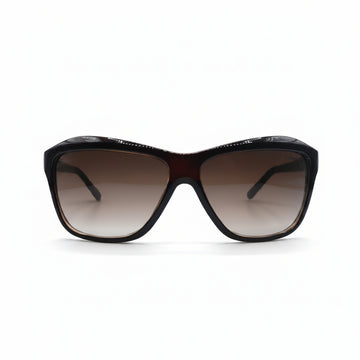 Oversized Butterfly Wrap Sunglasses | Deep Brown Frame | Brown Gradient Lenses