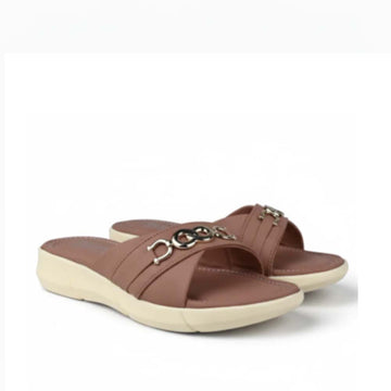 Stylish Cross-Band Comfort Slippers for Women