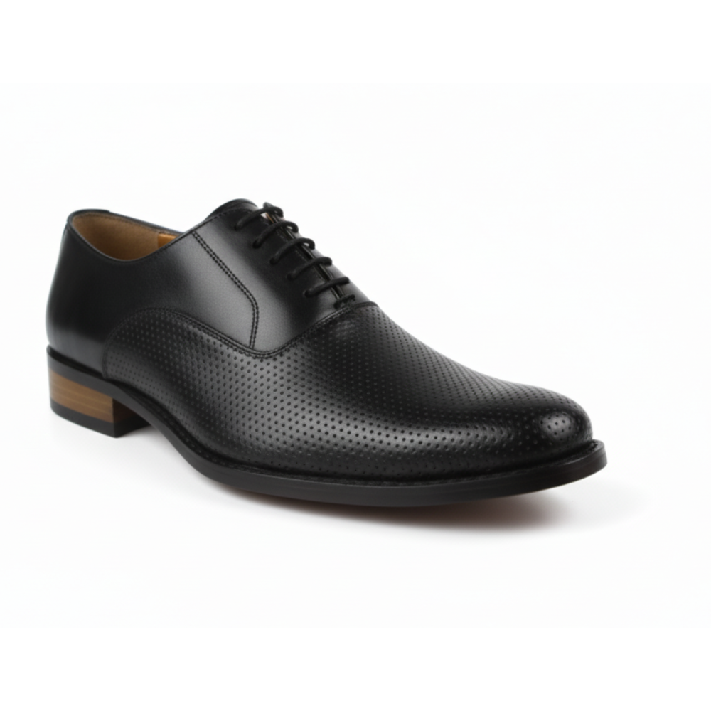 Perforated Lace-Up Derbys