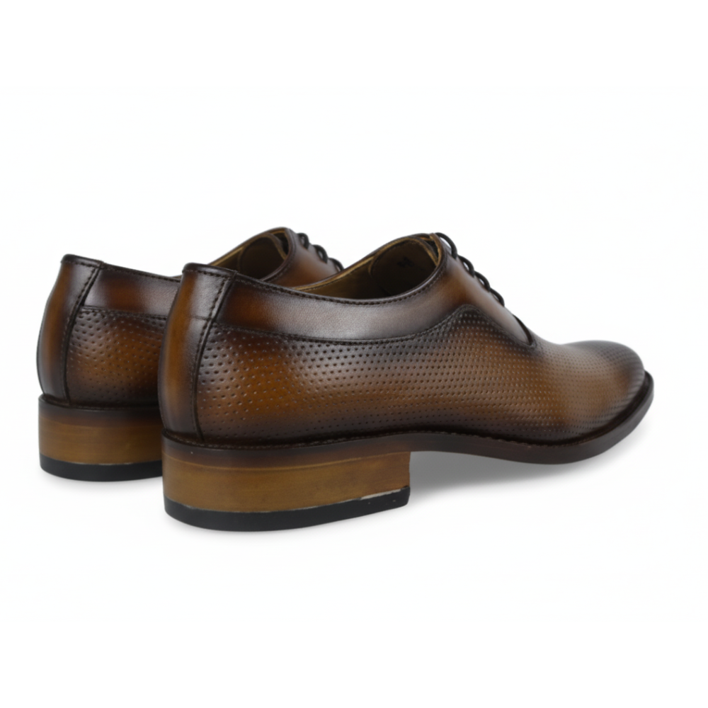 Perforated Lace-Up Derbys